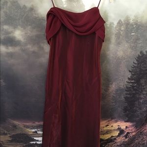 Vintage deep red cocktail dress