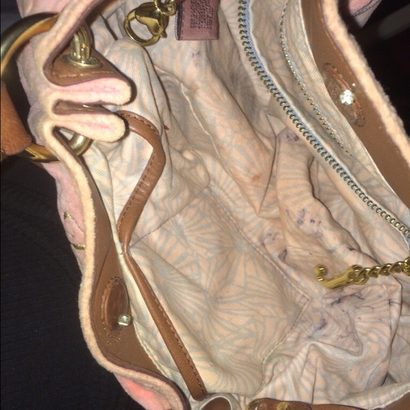 PINK VELVET JUICY HANDBAG - Picture 3 of 4