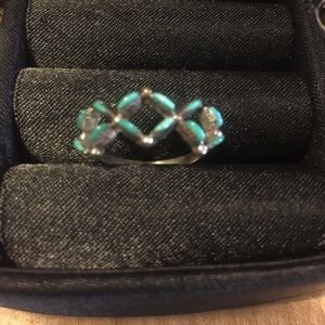 Genuine turquoise ring