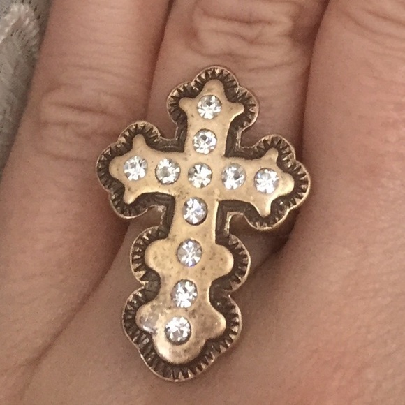 Gold Cross Ring