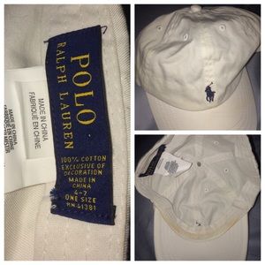 WHITE POLO HAT