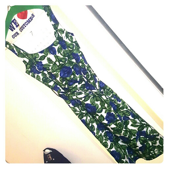Milly floral print dress with belt