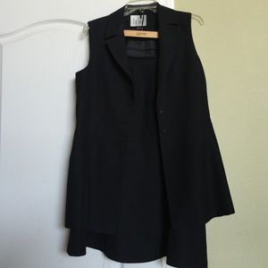 Size 8 black professional office skirt suit
