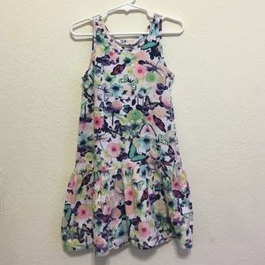 H&M floral and butterfly dress! Size 4-6Y girls