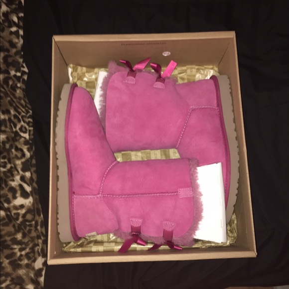UGG Shoes - STILL AVAILABLE -PINK BAILEY BOW UGGS