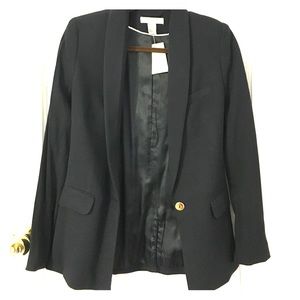 Navy Blue One Button Blazer