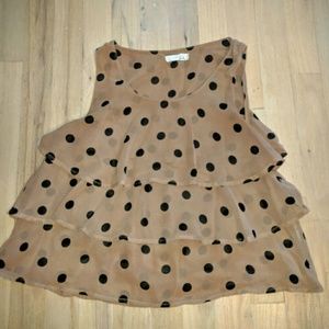 Polka dot crop top