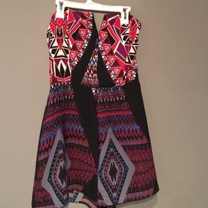 NWT Tribal Strapless Romper