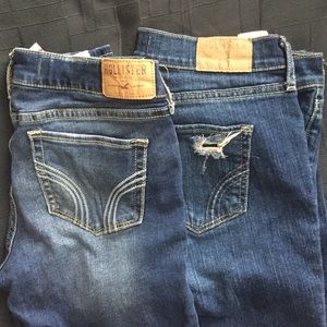Two pairs of Hollister jeans in size 5