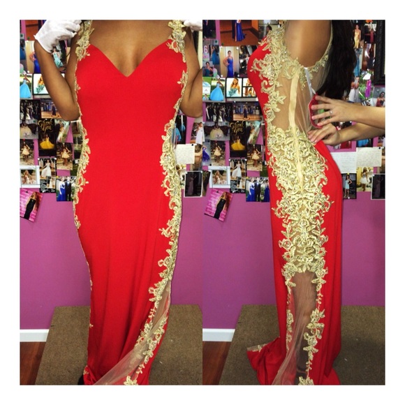 Sheer Back Lace Prom Gown from JVN by Jovani