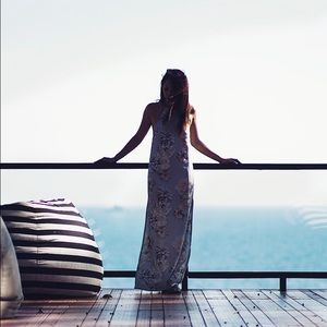 Finders Keepers floral backless maxi dress