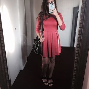 Mid-Sleeve Dress