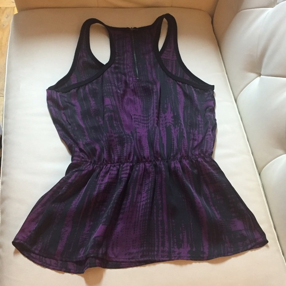 Purple and Black Racerback Tank - Picture 3 of 3