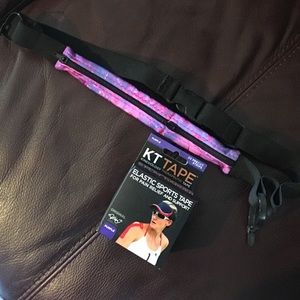Runner's Belt & Purple KT Tape (18 stripes)