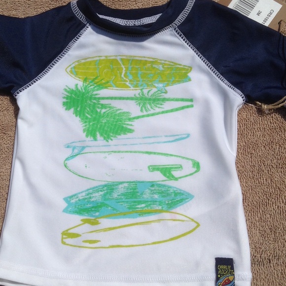 Charlie Rocket SURF Rash Guard Swim Set - Picture 3 of 4