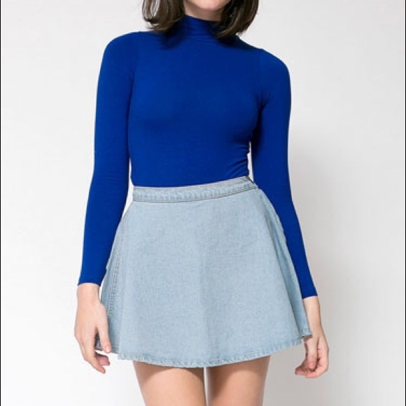 American apparel denim circle skirt