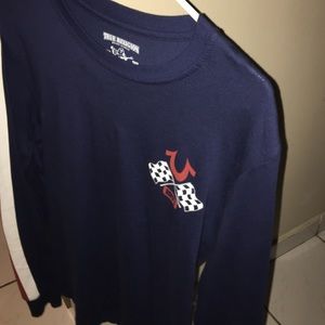 True religion long sleeve navy blue