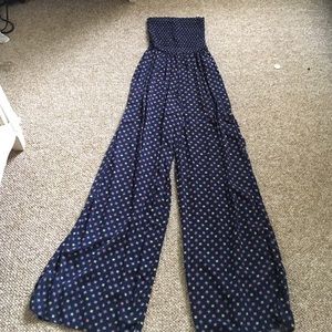 Navy hollister jumpsuit