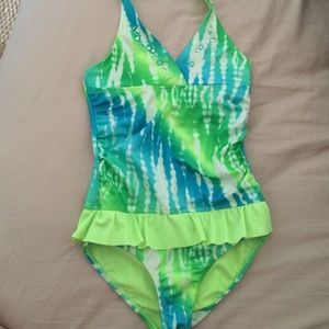 Justic one piece size 8 bathing suit