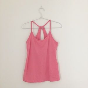 Patagonia: Pink Tank top with built in bra