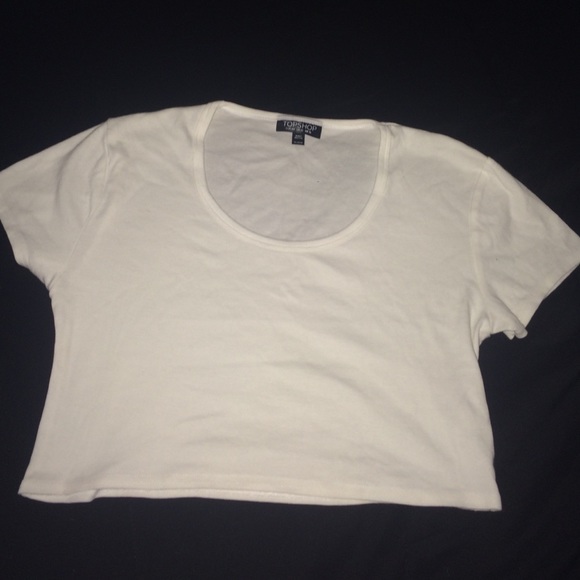 White topshop crop top