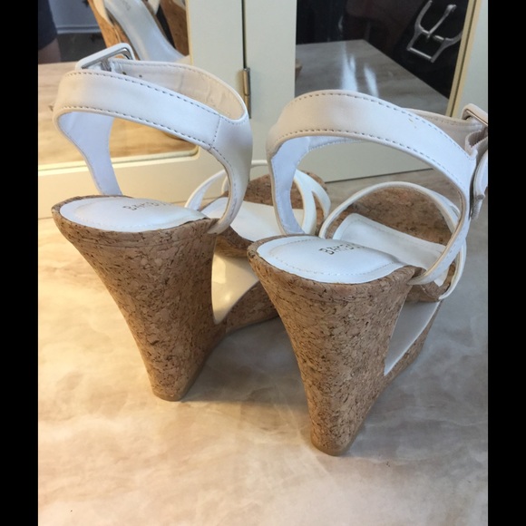 White Platform Wedges - Picture 2 of 3