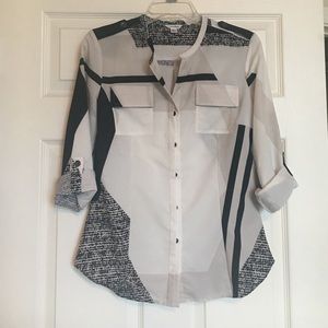 Calvin Klein print blouse