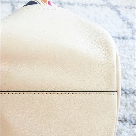 Coach signature bag fuchsia pink navy blue orange - Picture 3 of 4