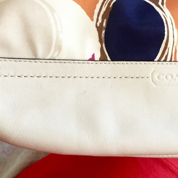 Coach signature bag fuchsia pink navy blue orange - Picture 4 of 4