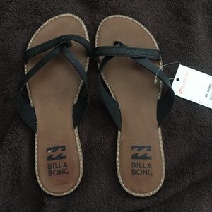 Black billabong sandals