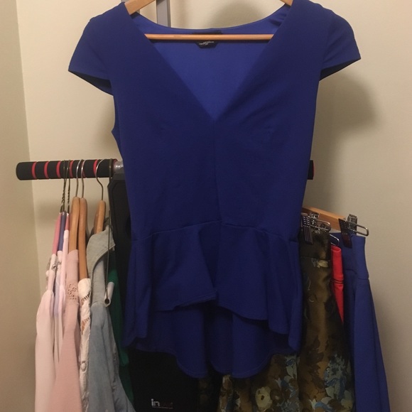 Electric blue Bebe top