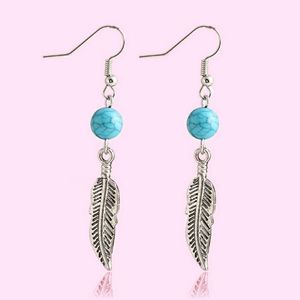 "Wilder" Turquoise Earring in Antiqued Silver