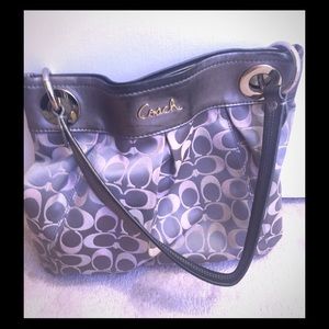 Purple and pink Coach purse