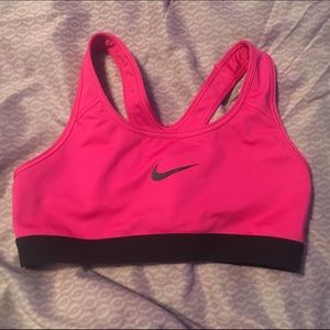 Nike Dri-fit pink and black sports bra