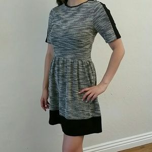 Fun love...ady dress in black and white