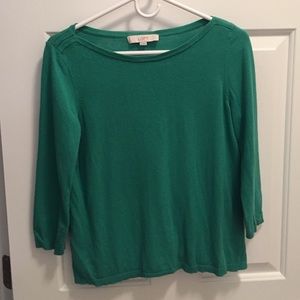Loft green small sweater