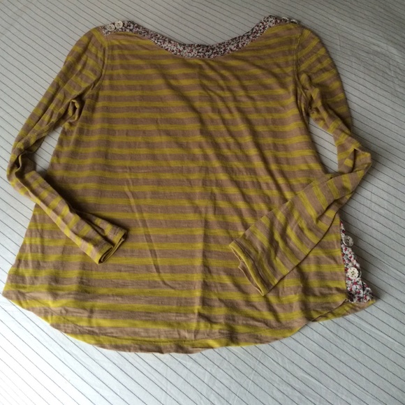 Anthropologie striped long-sleeve tee.