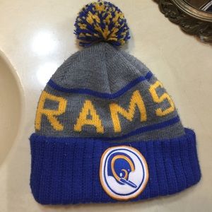 AUTHENTIC MITCHELL&NESS RAMS BEANIE . Hardly worn
