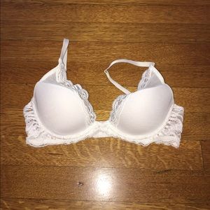 White Natori Feathers Bra