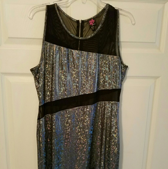 ☟MARKED☟***HOLOGRAM PRINTED DRESS***