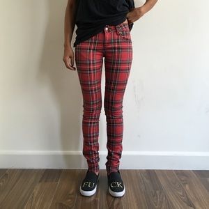 Tripp nyc Pants - Tripp NYC Red Plaid Pants 25 Tripp nyc Pants - Tripp NYC Red Plaid Pants 25