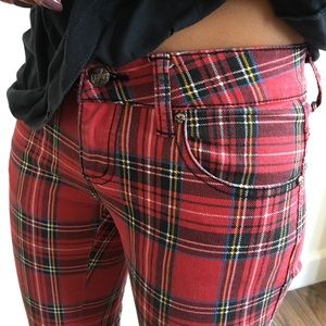 Tripp nyc Pants - Tripp NYC Red Plaid Pants 25 Tripp nyc Pants - Tripp NYC Red Plaid Pants 25
