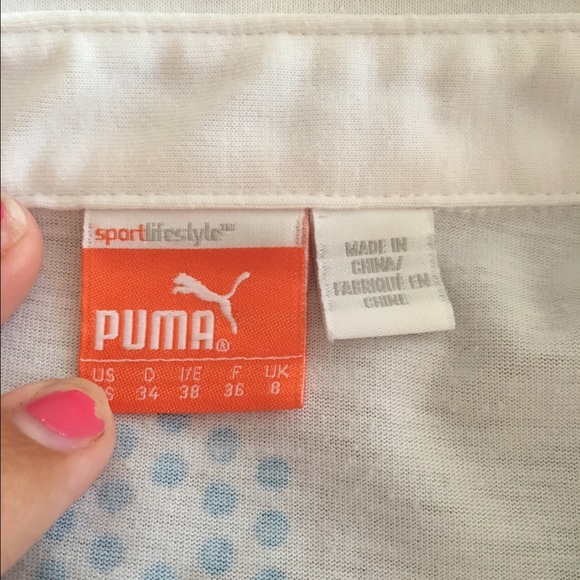 Puma women's Golf shirt xsmall white with design - Picture 2 of 4