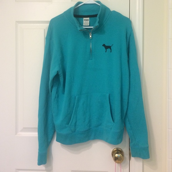 VS Pink Turquoise Quarter-Zip
