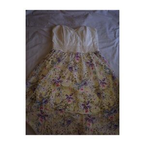 Floral high-low dress