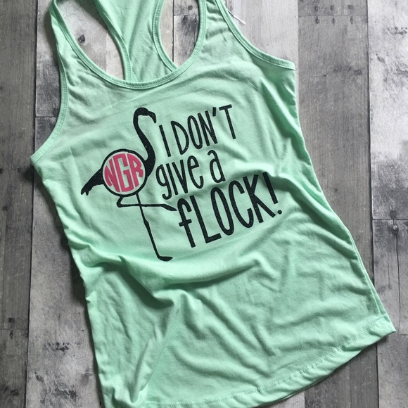 I don't give a flock Racerback - Picture 1 of 3