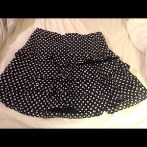 Loft polka dot mini skirt