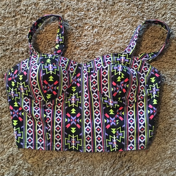 Aztec crop top