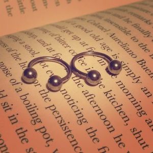 14 gauge Circular barbell earrings