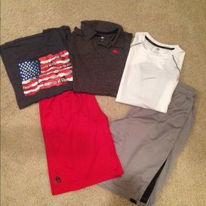 Boys shorts and shirts size 14-16 lot.